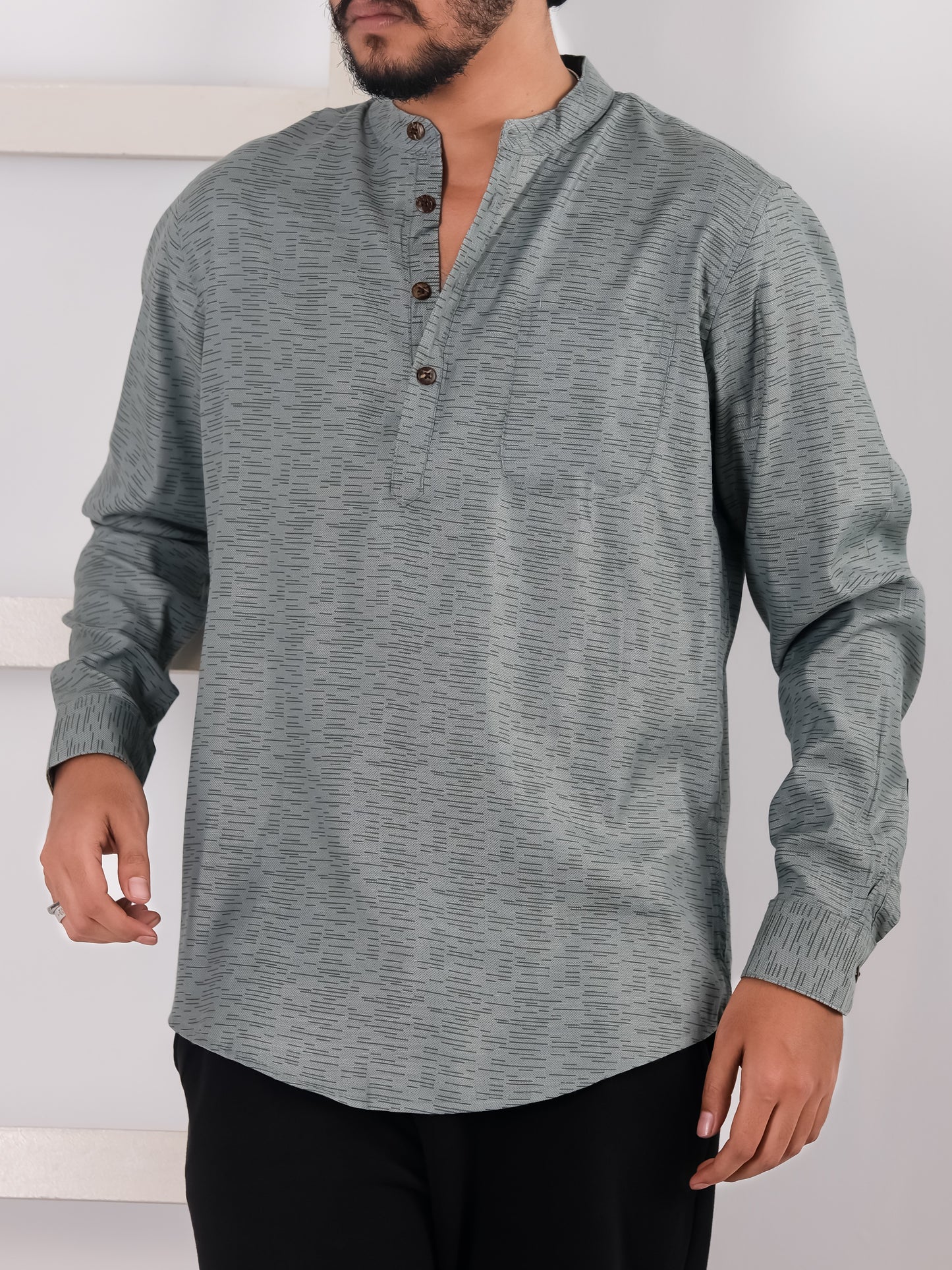 Remi Cotton Katua - Sea Green Pattern