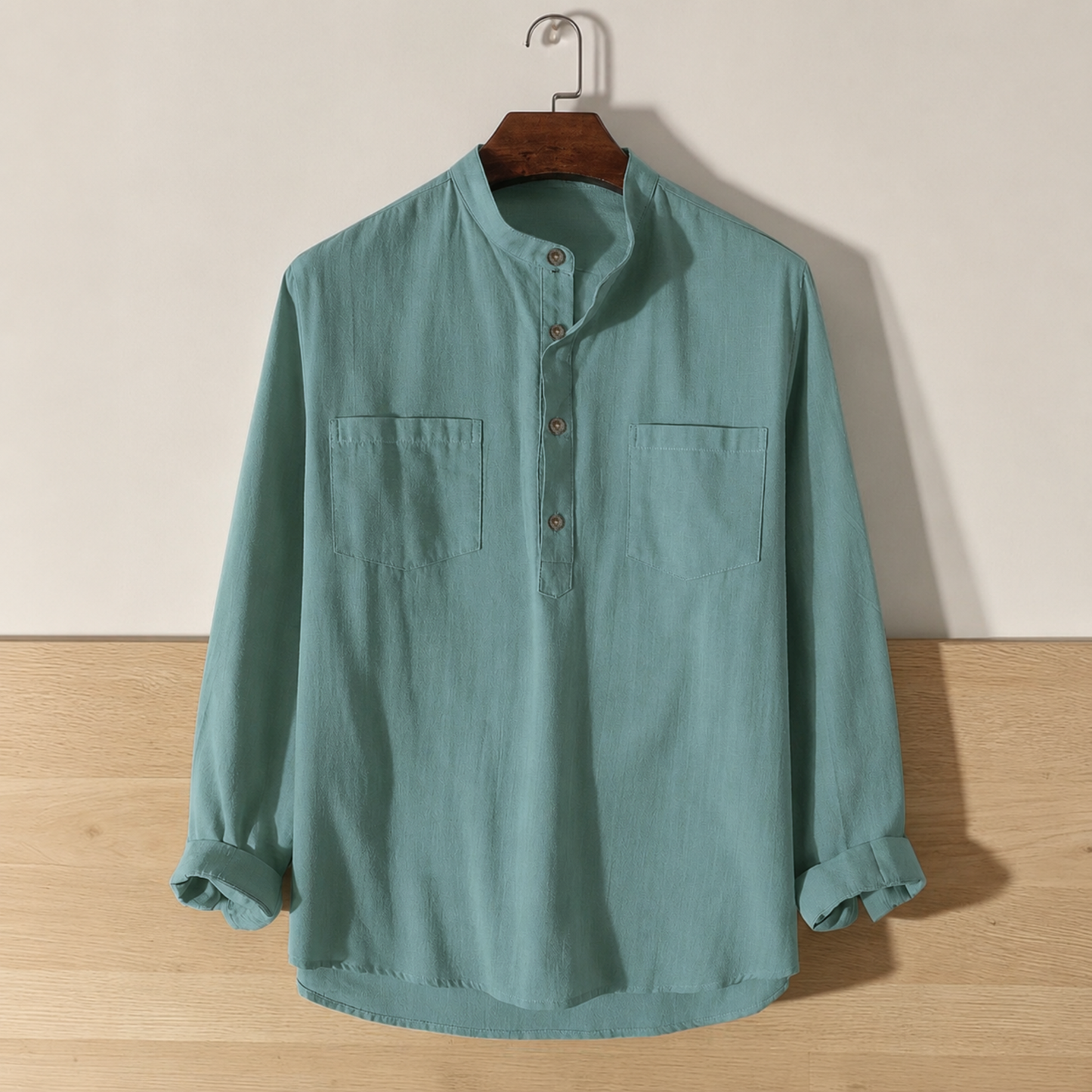 Two Pocket Full Sleeve Katua - Sea Green