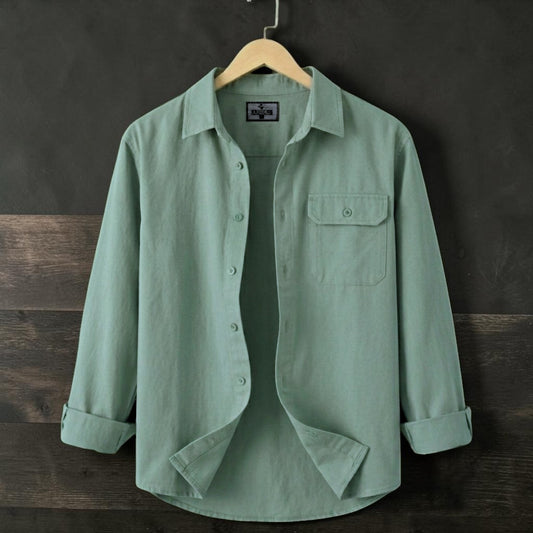 Single Pocket Casual Shirt - Sea