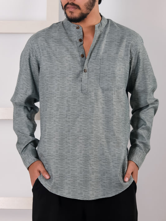 Remi Cotton Katua - Sea Green Pattern