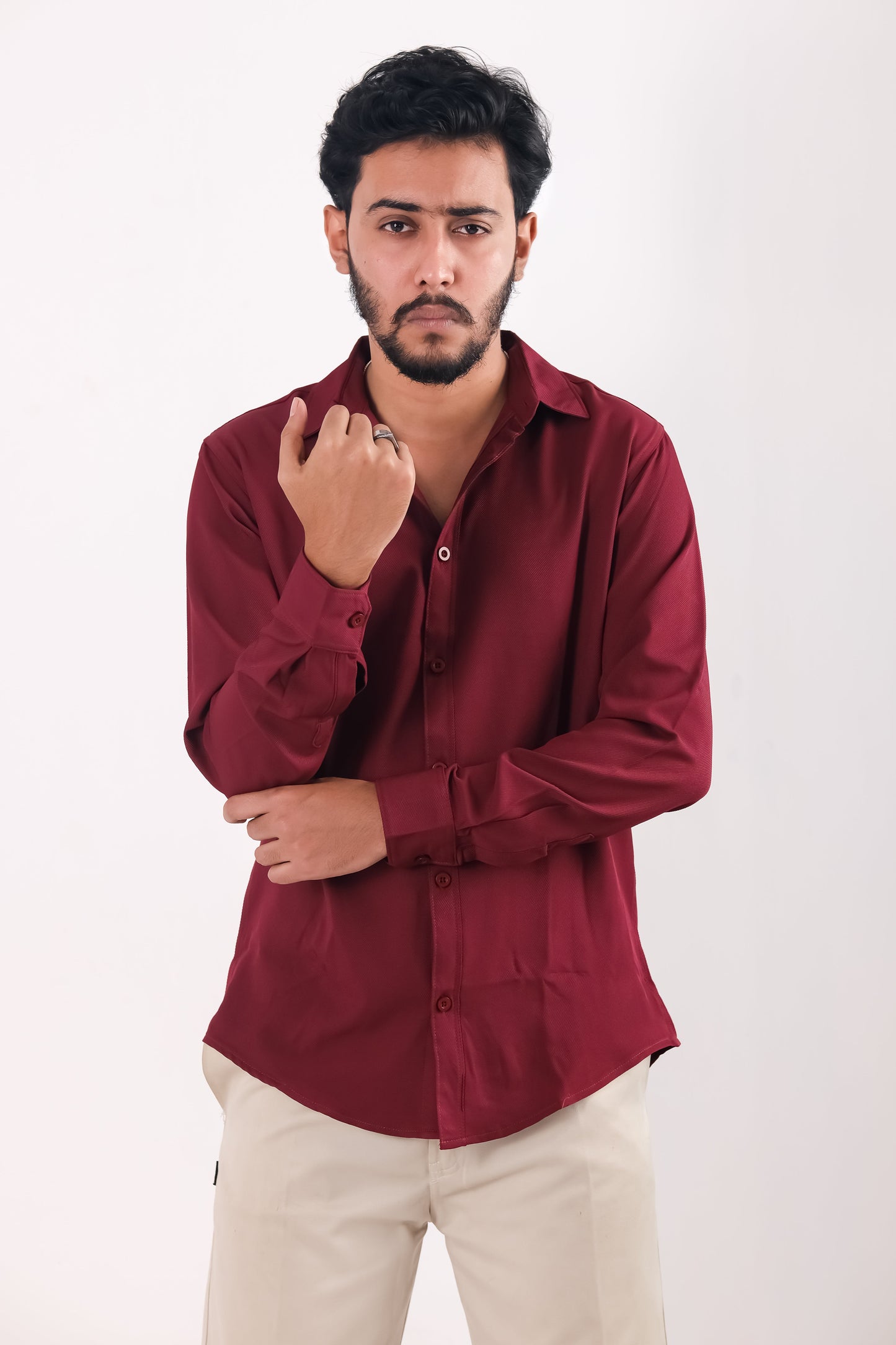 Cherry Cotton Shirt – Marron