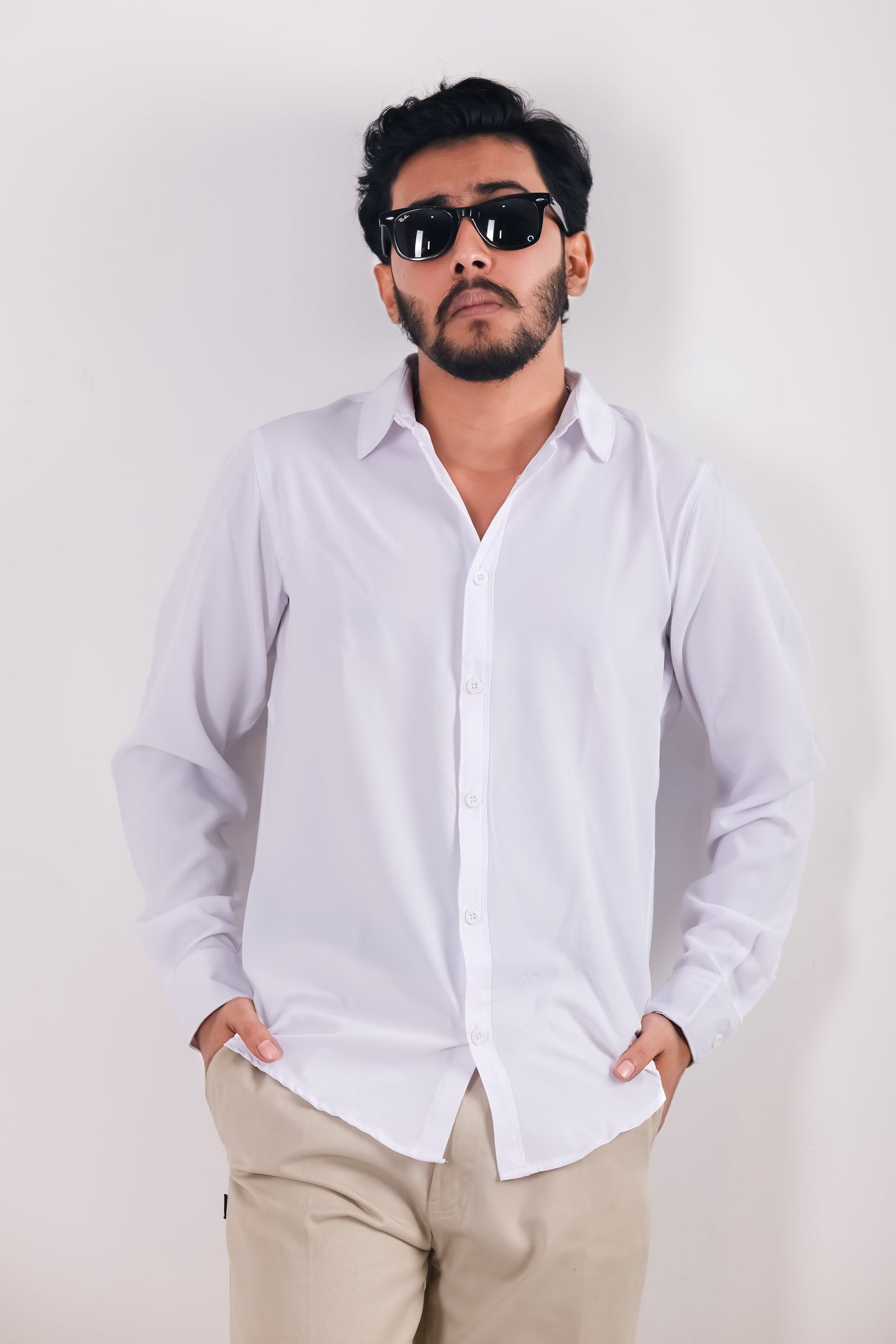 Cherry Cotton Shirt – White