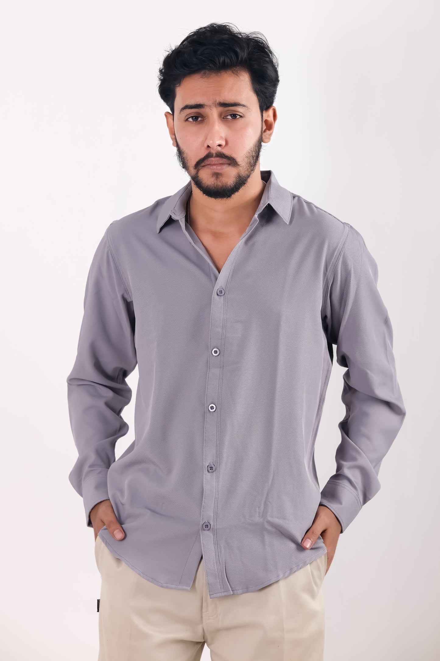 Cherry Cotton Shirt – Ash