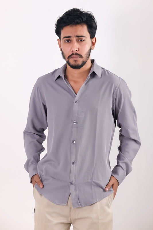 Cherry Cotton Shirt – Ash