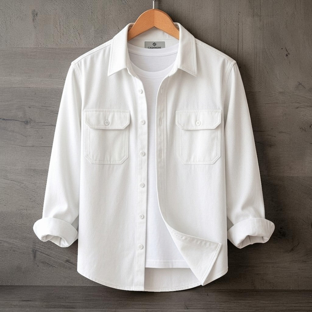 Two Pocket White Color Shirt