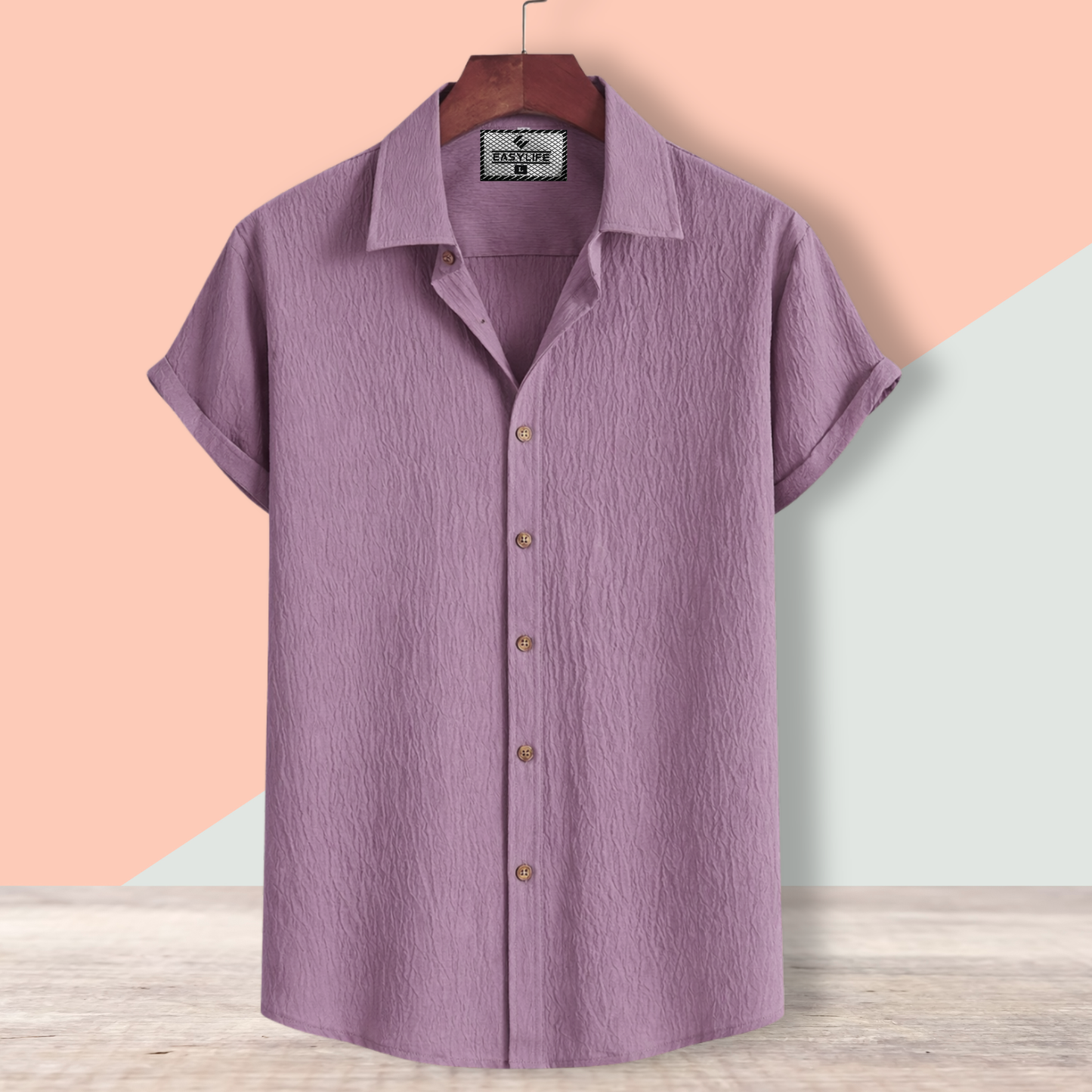 Zafran Half Sleeve Casual Shirt - Deep Onion