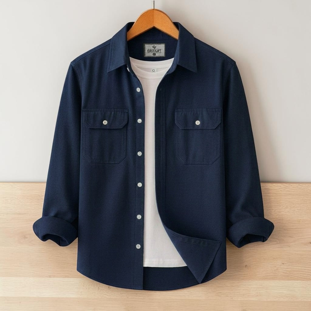 Two Pocket Navy Color Shirt