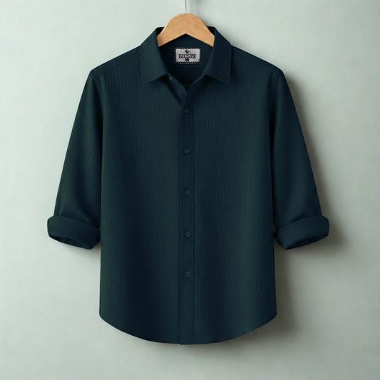 Zafran Full Sleeve Casual Shirt - Teal