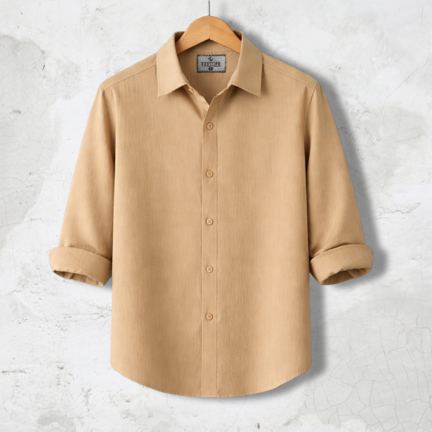 Zafran Full Sleeve Casual Shirt - Khaki