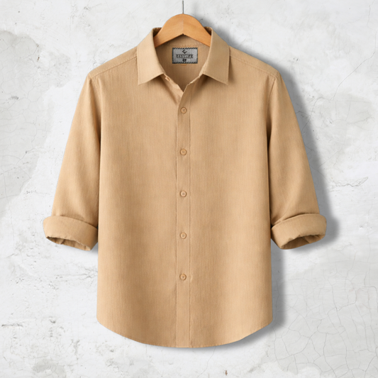 Zafran Full Sleeve Casual Shirt - Khaki