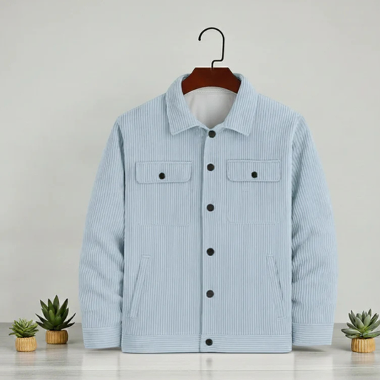 Men's Corduroy Light Weight Jackets - Lite Sky Blue