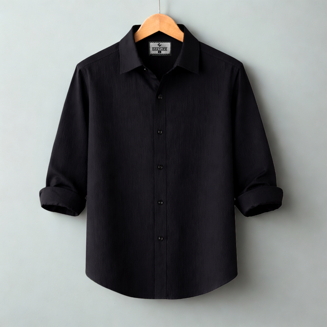 Zafran Full Sleeve Casual Shirt - Black