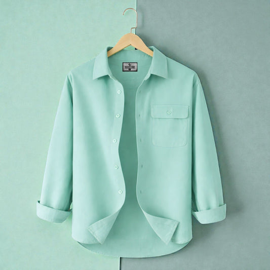 Single Pocket Casual Shirt - Sea