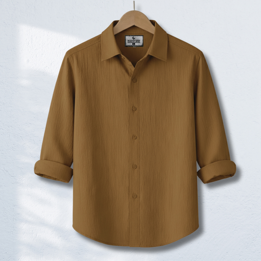 Zafran Full Sleeve Casual Shirt - Mustard